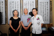 左起张海先生和夫人杨凤兰女士与中石化办公厅对外负责人萧浩先生合影