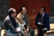 2009年与（左起）刘怀山、郭石夫先生在荣宝大厦