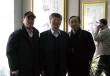 2009年与（左起）王存孝、雷振方先生在荣宝斋